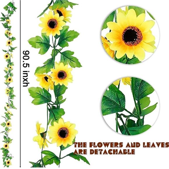 NWT Sunflower Theme Party Decoration,Sunflower Happy Birthday - Picture 6 of 7